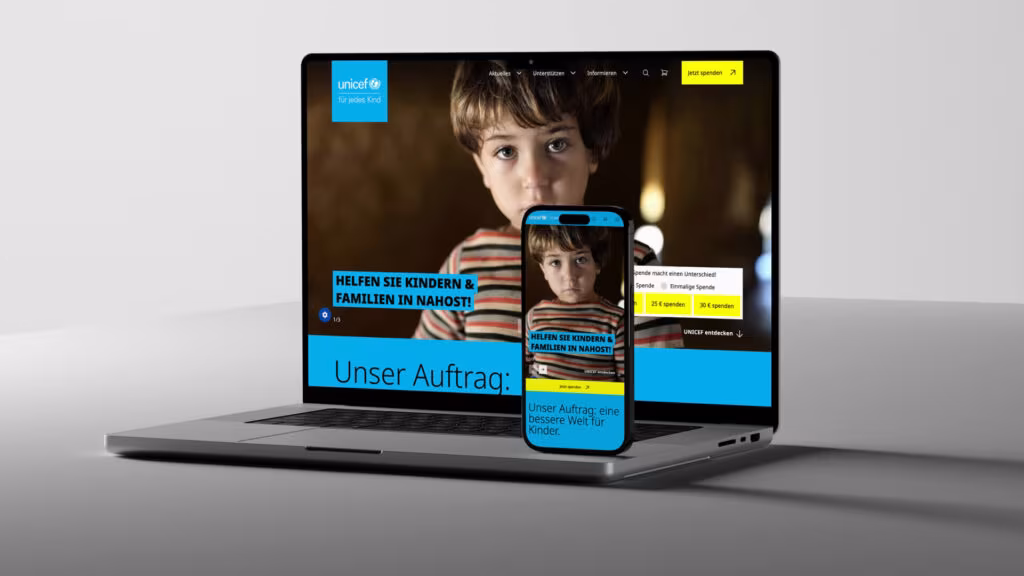 Website Relaunch für UNICEF
