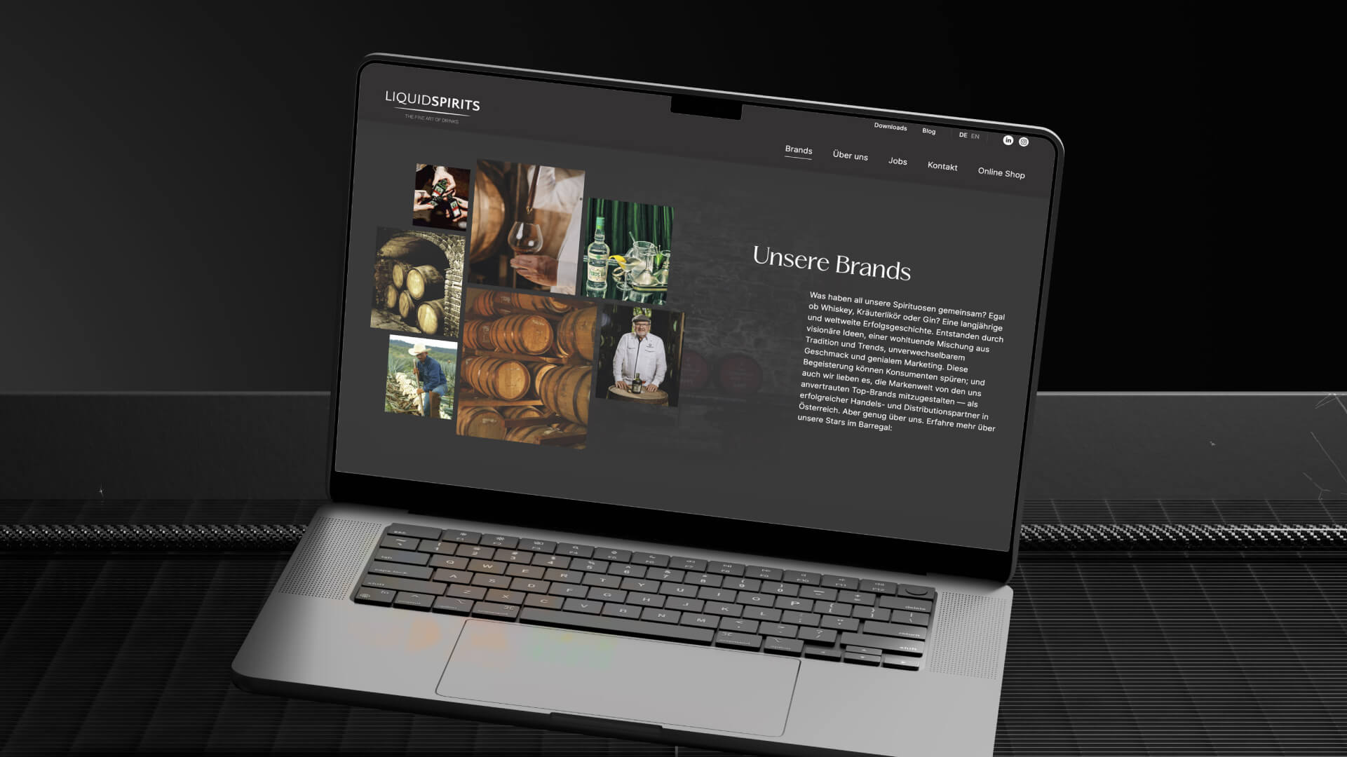 Website für Liquid Spirits